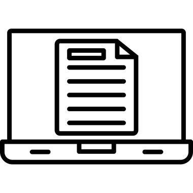 dizüstü bilgisayar web simgesi, vektör illüstrasyonu