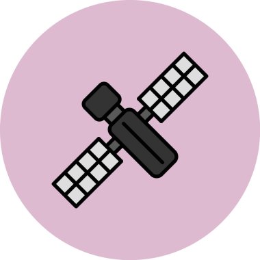 uydu anten simgesi, vektör illüstrasyonu