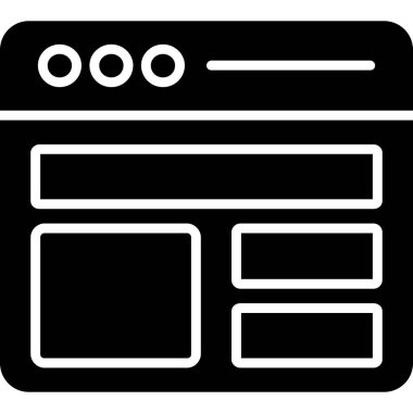 tarayıcı pencere simgesi, vektör illüstrasyonu