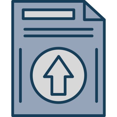 Dosya. Web simgesi basit illüstrasyon