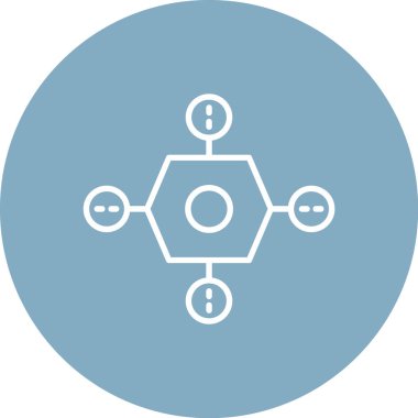 bağlantı vektör simgesi, modern biçim