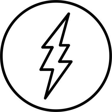 Güç. Web simgesi basit illüstrasyon