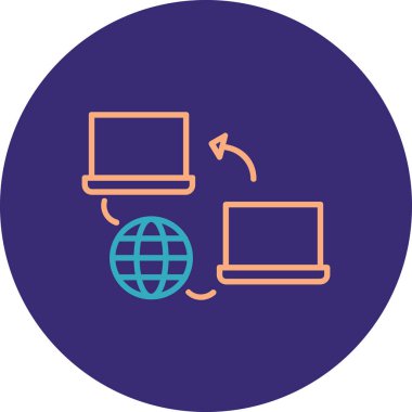 Web simgesi vektör illüstrasyonu