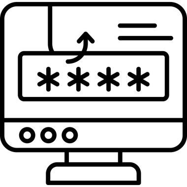 giriş parolası simgesi, özet biçimi