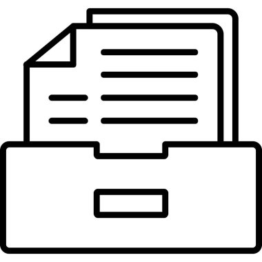 belge dosya vektör simgesi