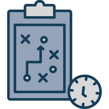 Zaman yönetimi simgesi vektör illüstrasyonu