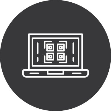 bilgisayar simgesi vektör illüstrasyonu