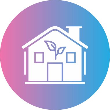 Modern yapı simgesinin vektör illüstrasyonu