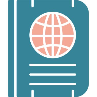 Kitap. Web simgesi basit illüstrasyon