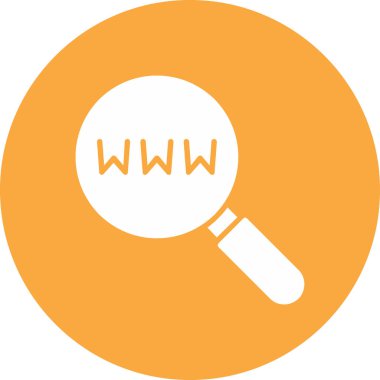 Ara. Web simgesi basit illüstrasyon