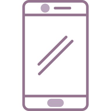 Cep telefonu simgesi, vektör illüstrasyonu