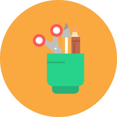 pot düz vektör simgesi