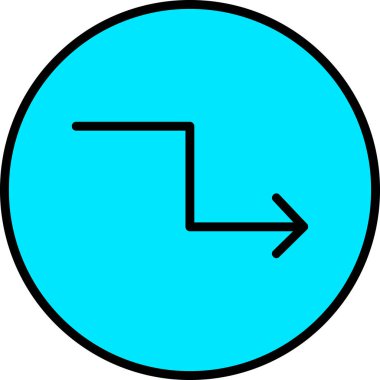 Yön ok simgesi. Web için ok simgesi vektör simgelerinin basit çizimi