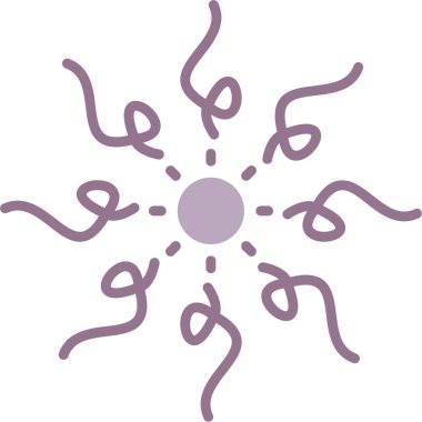 bakteri mikrop simgesi ana hat biçiminde