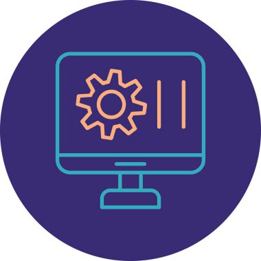 seo modern simgesinin vektör illüstrasyonu