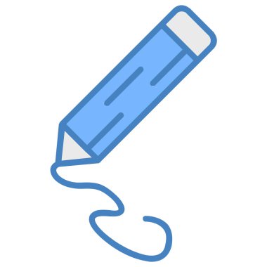 Kalem. Web simgesi basit illüstrasyon