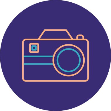 kamera simgesi vektör illüstrasyonu