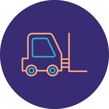 kamyon simgesi, vektör illüstrasyonu