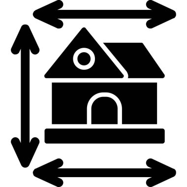 Eve. Web simgesi basit illüstrasyon