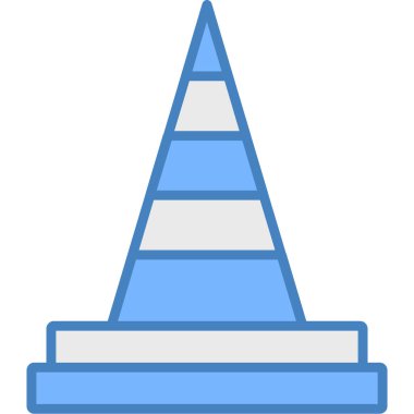 Piramit. Web simgesi basit illüstrasyon