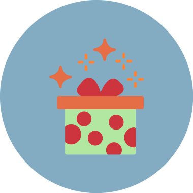 Hediye. Web simgesi basit illüstrasyon