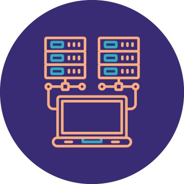 bilgisayar vektör simgesi modern basit illüstrasyon