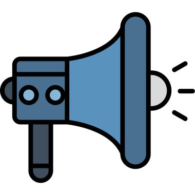 Hoparlör simgesi, vektör illüstrasyonu