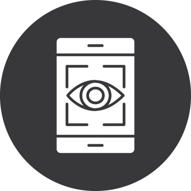 Göz. Web simgesi basit illüstrasyon