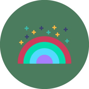 Şirin bir çizgi film simgesinin vektör çizimi