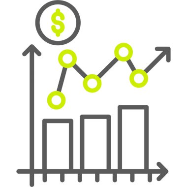 grafik ikonu vektör illüstrasyonu