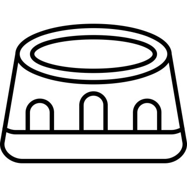 Mutfak ikonu. Beyaz üzerine izole edilmiş vektör illüstrasyonu