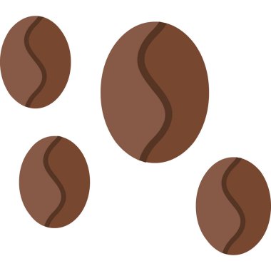 Kahve çekirdeği arka planının vektör çizimi