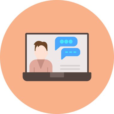 Online iletişim. Basit tasarım