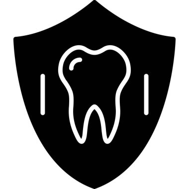 Diş kliniğindeki bir dişin vektör çizimi