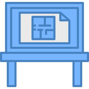 Yazıcı. Web simgesi basit illüstrasyon