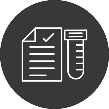 Kontrol listesi simgesi vektör illüstrasyonu