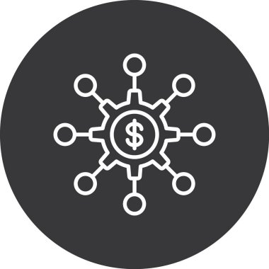 şebeke. Web simgesi basit illüstrasyon