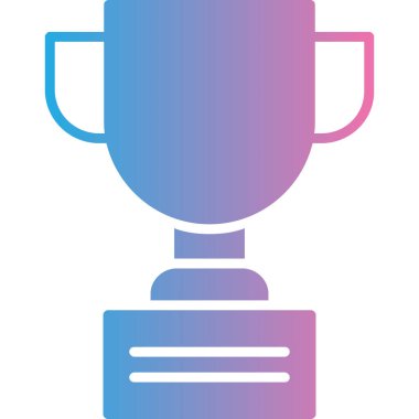 Kupa. Web simgesi vektör illüstrasyonu