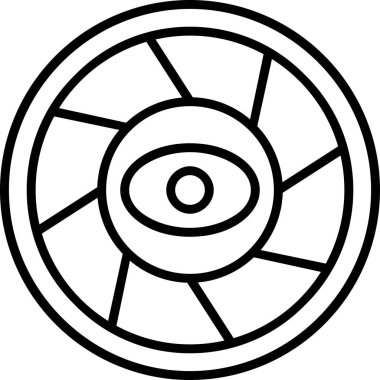 disk diski dvd simgesi ana hat biçiminde