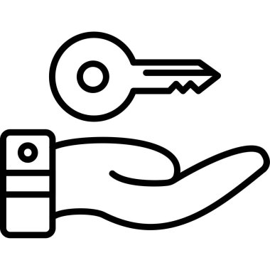 Anahtar. Web simgesi basit tasarım