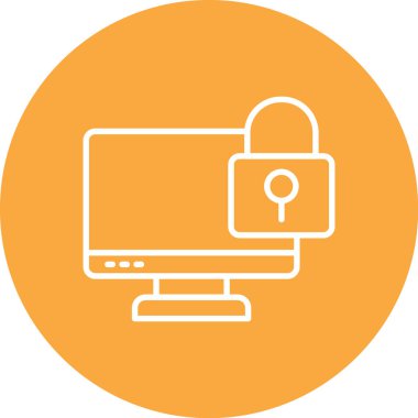 Internet güvenlik simge vektör çizim