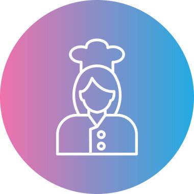 kadın simge vektör illüstrasyonu