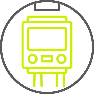 Elektronik aygıtın eşsiz modern dijital vektör simgesi