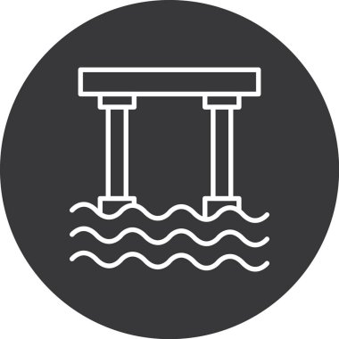 Su. Web simgesi basit tasarım