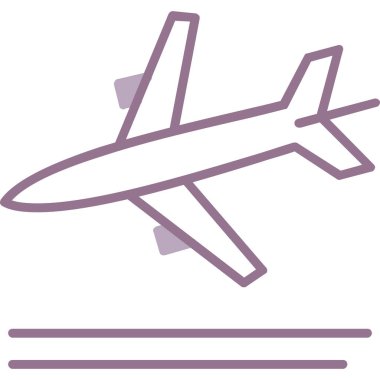 Uçak. Web simgesi basit illüstrasyon