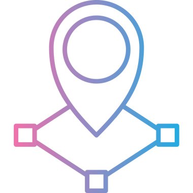 konum. Web simgesi basit illüstrasyon