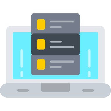 Dizüstü bilgisayar vektör simgesi