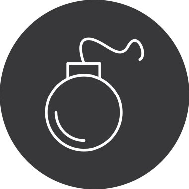 Bomba. Web simgesi basit illüstrasyon