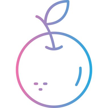 Meyve. Web simgesi basit tasarım