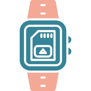 smartwatch simge vektör çizimi